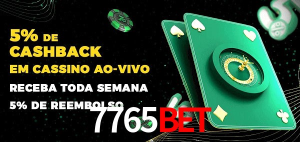 Promoções do cassino ao Vivo 7765bet